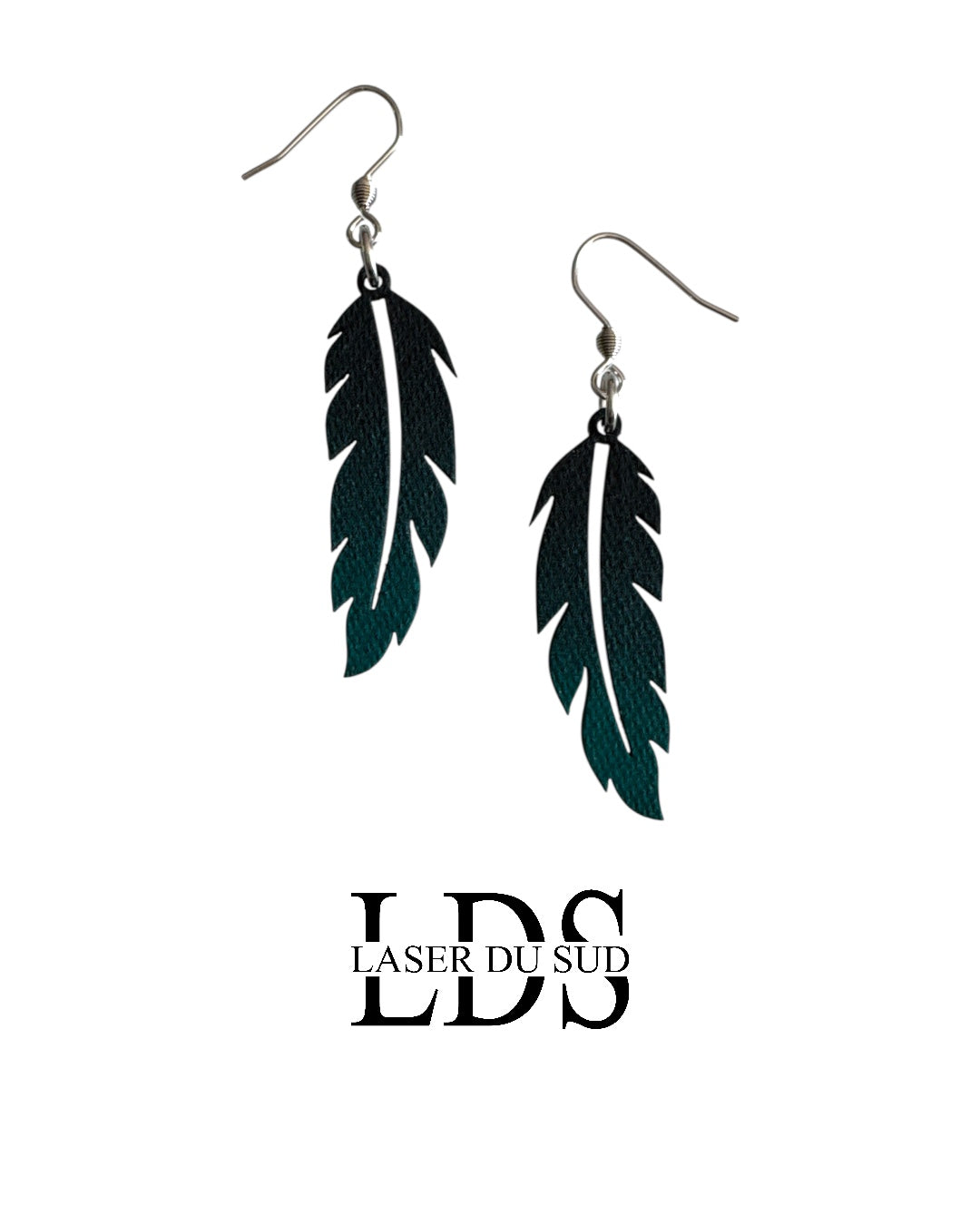 Boucles d'oreilles bois Pluméa