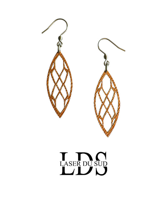 Boucles d'oreilles bois Arabesque