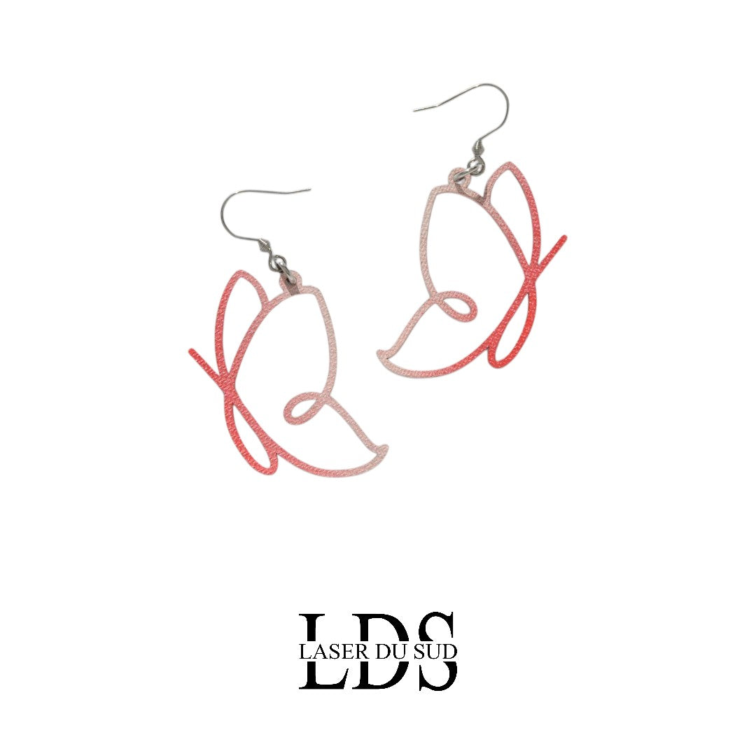 Boucles d'oreilles en bois Flutura