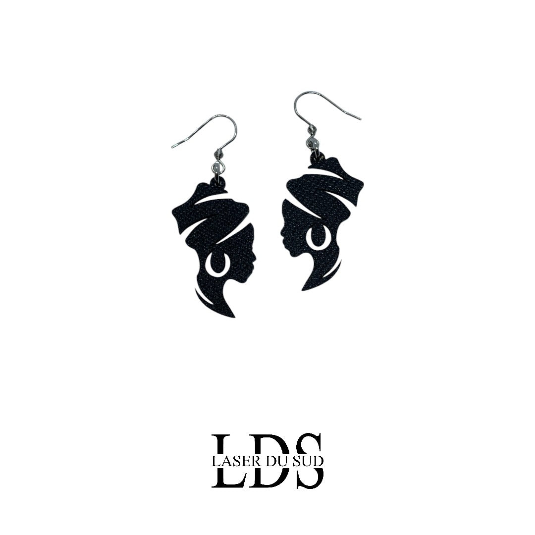 Boucles d'oreilles en bois Nubia