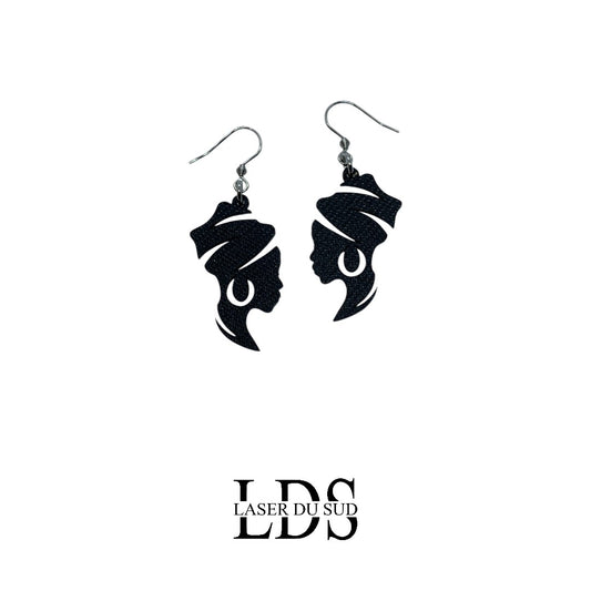 Boucles d'oreilles en bois Nubia