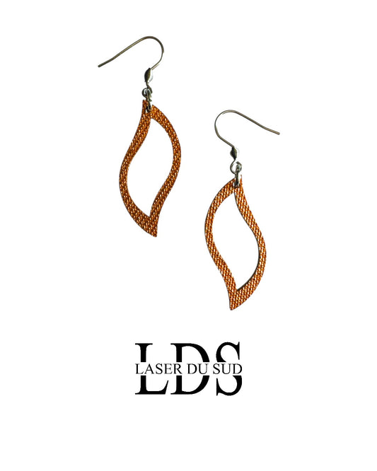 Boucles d'oreilles en bois Flamma