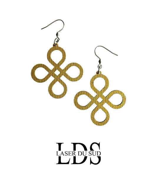 Boucles d'oreilles en bois Infinya