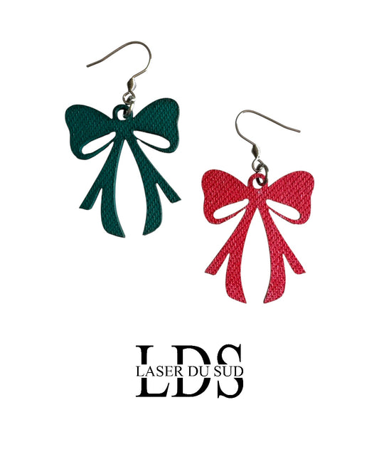 Boucles d'oreilles en bois Rubania