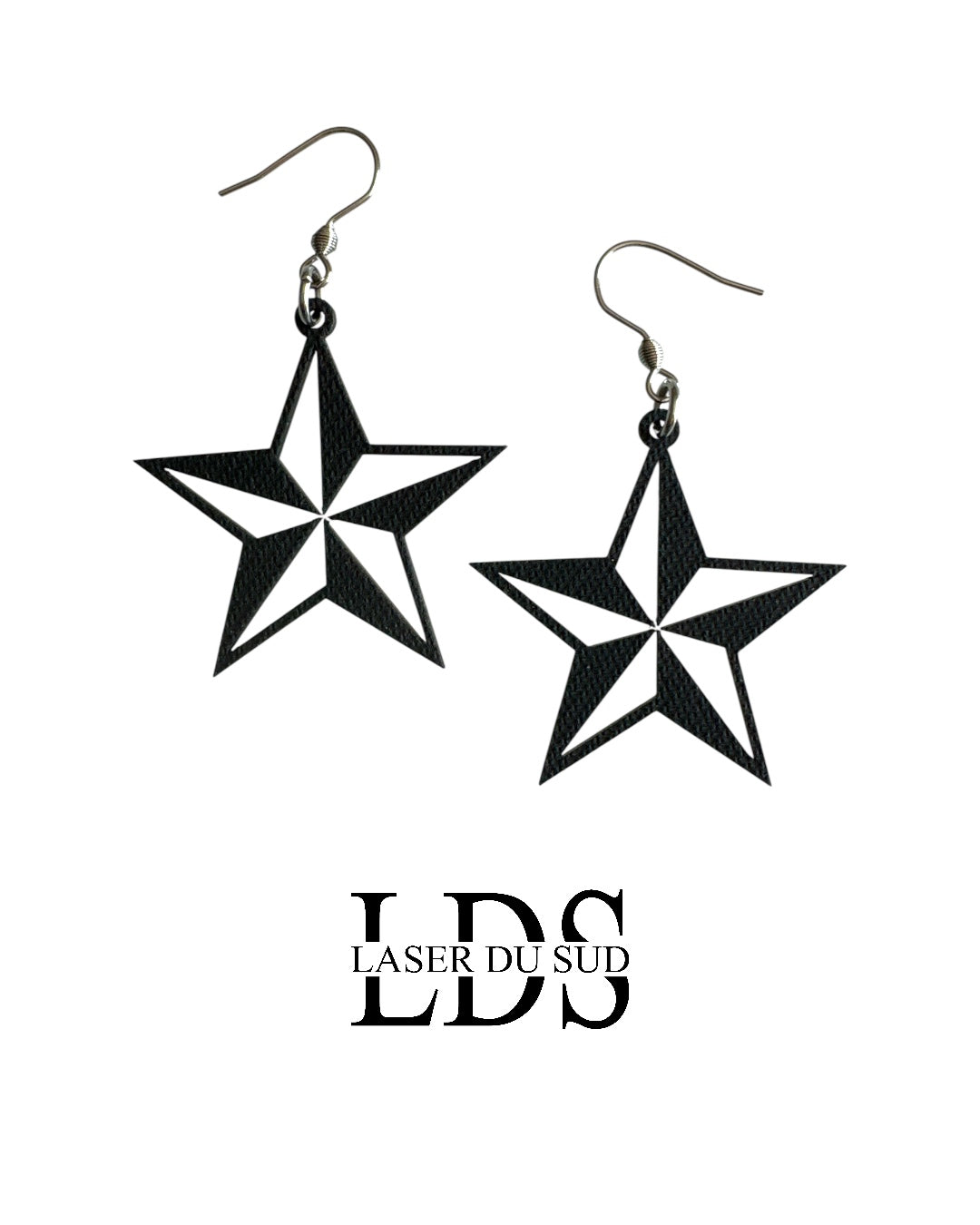 Boucles d'oreilles en bois Stellara