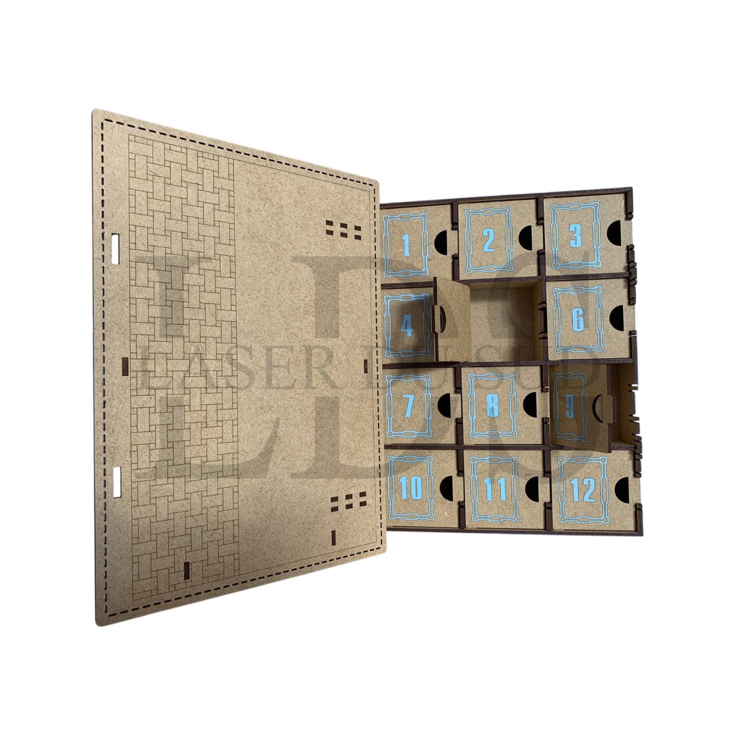 Calendrier de l’Avent en bois – Livre "Flocon de neige"