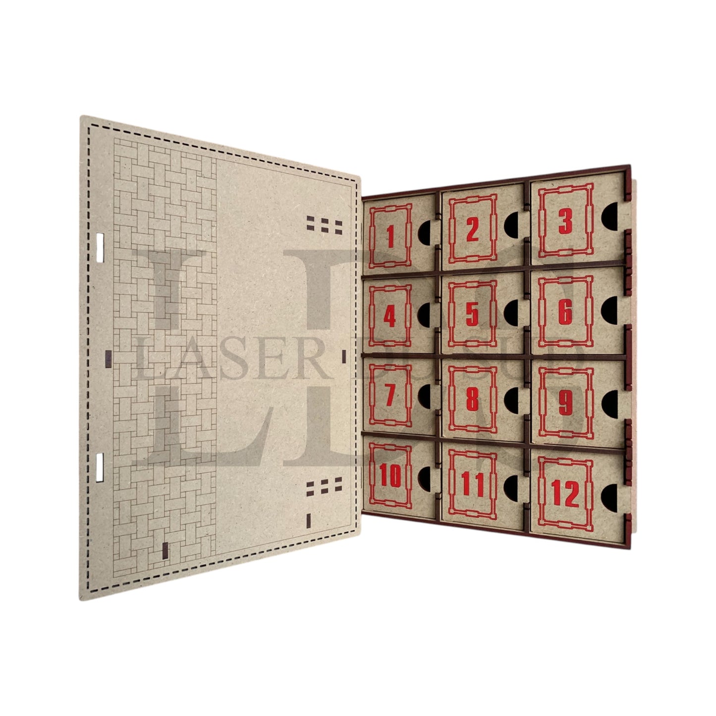 Calendrier de l’Avent en bois – Livre "Sucre d’orge"