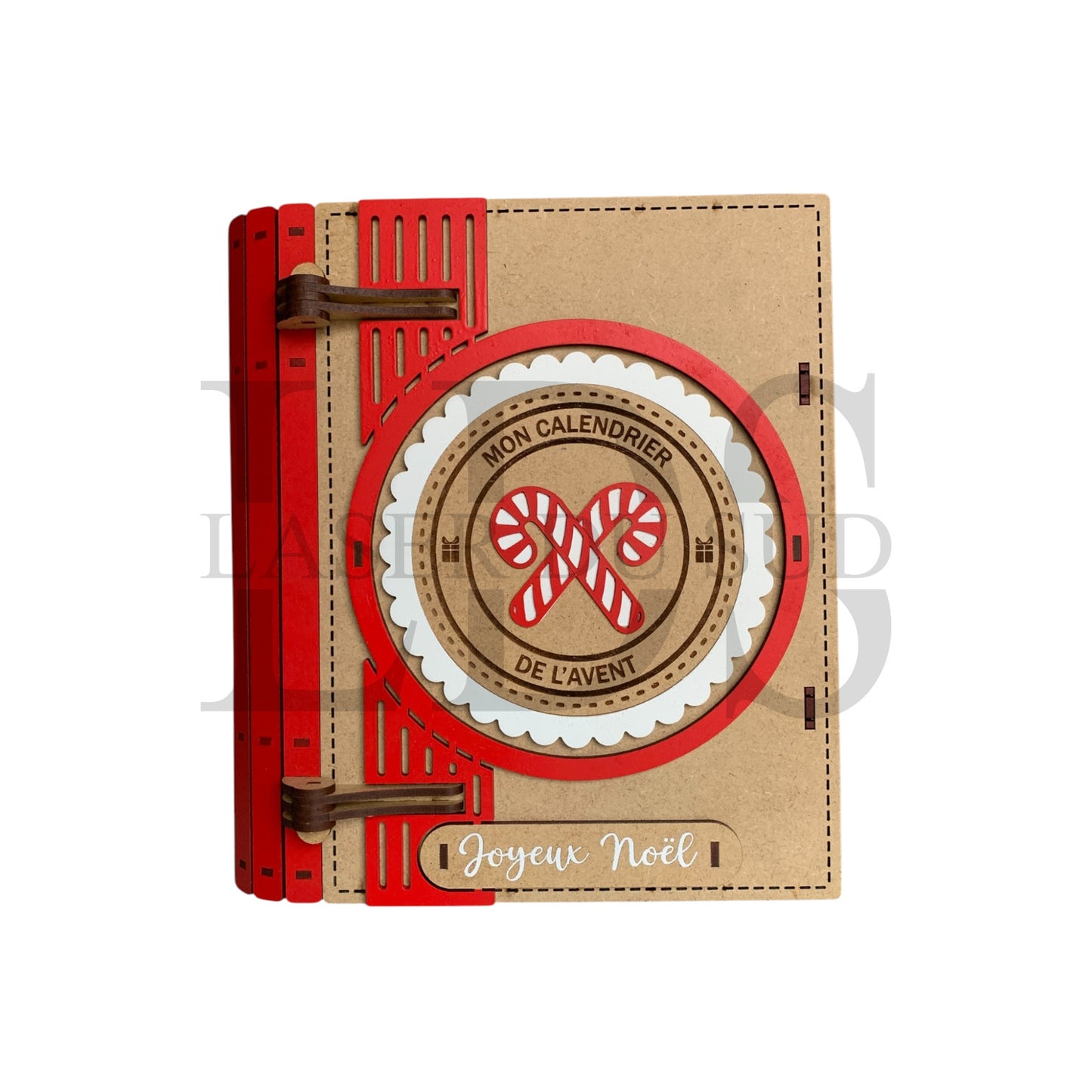 Calendrier de l’Avent en bois – Livre "Sucre d’orge"