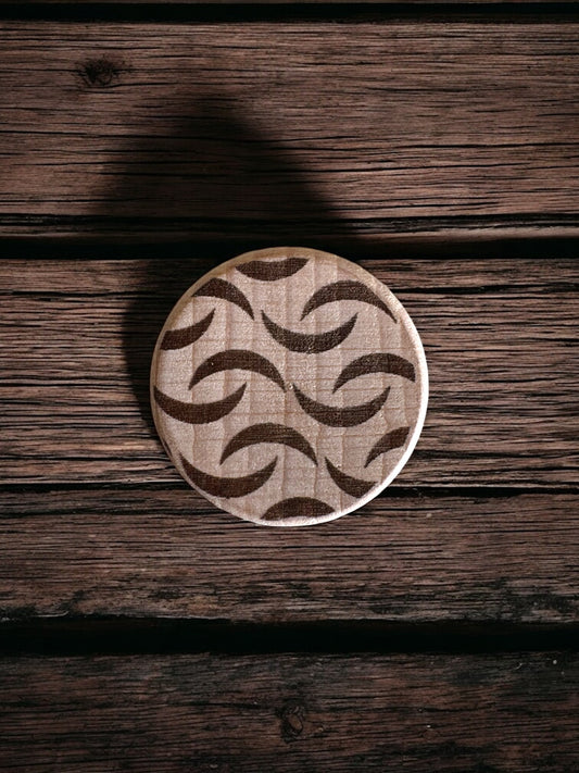 Bouchon décoré avec des vagues