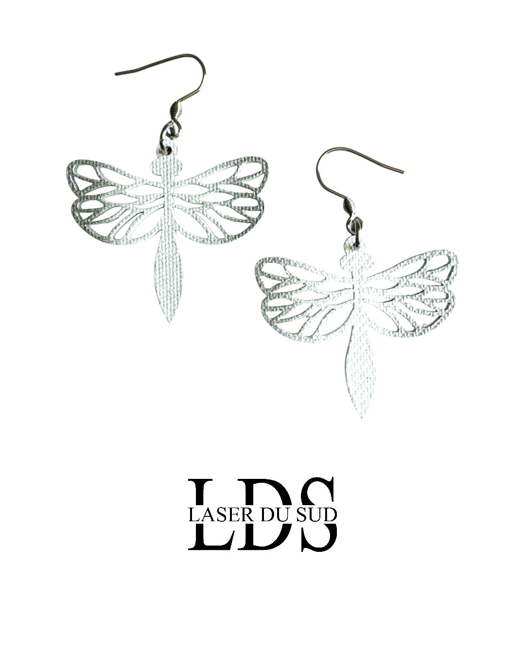 Boucles d'oreilles en bois Dragonfly